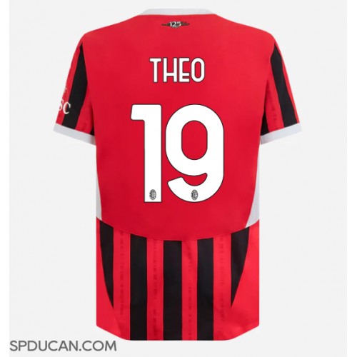 Muški Nogometni Dres AC Milan Theo Hernandez #19 Domaci 2024-25 Kratak Rukav